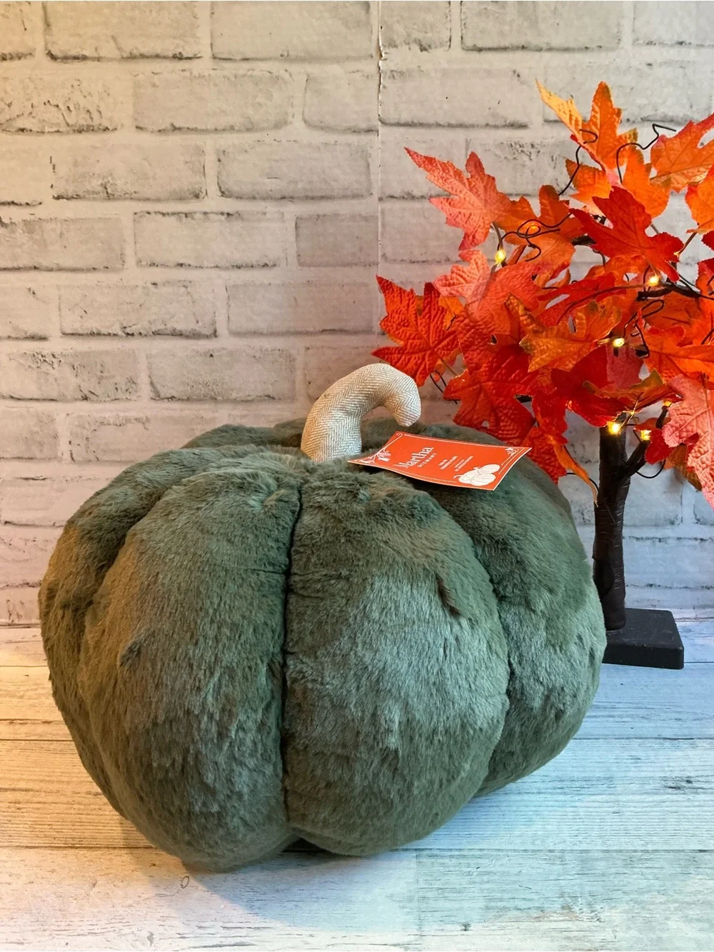 MARTHA STEWART 14x12 koda 3d harvest pumpkin pillow